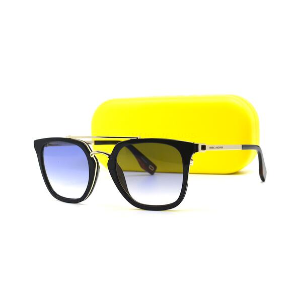 NEW MARC JACOBS MJ270/S BLACK/GOLD BLUE GRADIENT AUTHENTIC SUNGLASSES - Picture 1 of 13